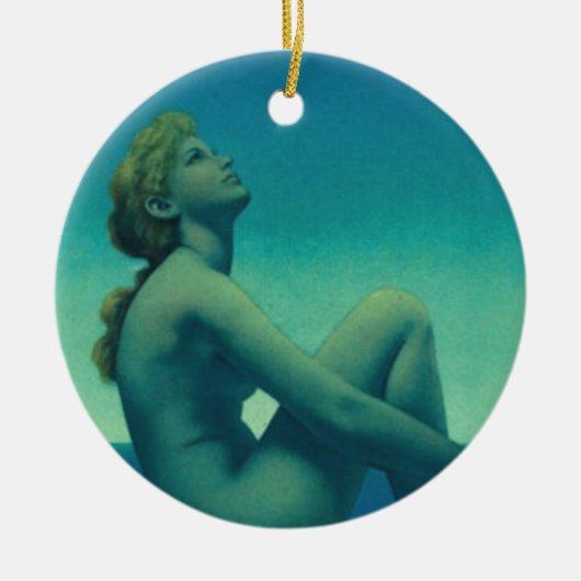 Maxfield Parrish Stars Keramisch Ornament (Voorkant)