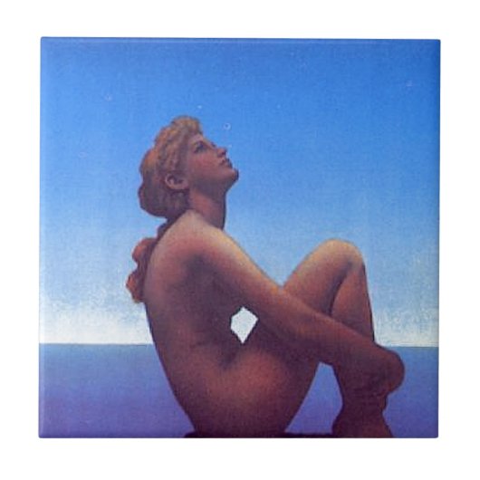 "Maxfield Parrish Stars" Tegeltje (Voorkant)