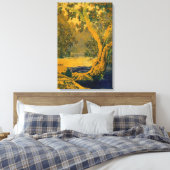 Maxfield Parrish - Studie voor Autumn Brook Canvas Afdruk (Insitu (Slaapkamer))