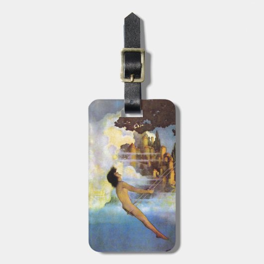 Maxfield Parrish The Dinky Bird  Book Bagagelabel (Voorkant verticaal)