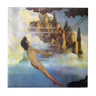 Maxfield Parrish The Dinky Bird Book Tegeltje