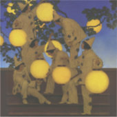Maxfield Parrish The Lantern Bearers 1908 Vintage Sticker (Voorkant)