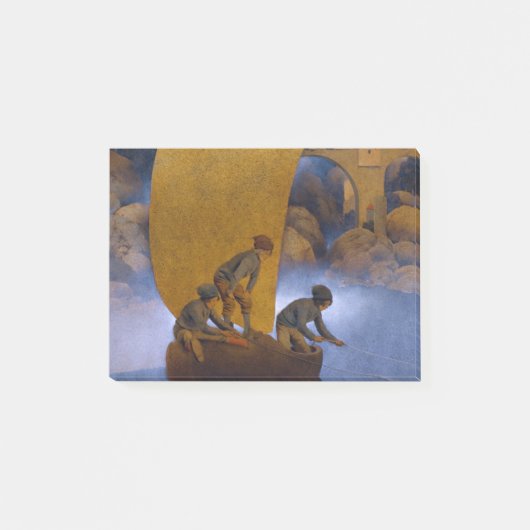 Maxfield Parrish Wynken Blynken en Nod Post-it® Notes (Voorkant)