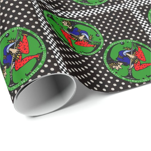 Maxfield Parrish-y Christmas Elf Cadeaupapier (Rol Hoek)