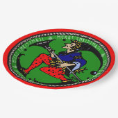 Maxfield Parrish-y Christmas Elf (koekjesbakje) Papieren Bordje (Gekanteld)