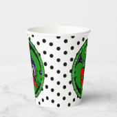 Maxfield Parrish-y Christmas Elf Papieren Bekers (Links)