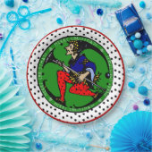 Maxfield Parrish-y Christmas Elf Papieren Bordje (Feest)