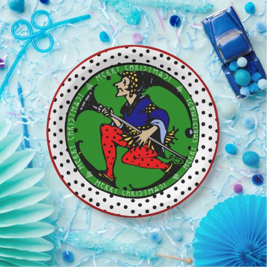 Maxfield Parrish-y Christmas Elf Papieren Bordje (Feest)