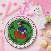 Maxfield Parrish-y Christmas Elf Papieren Bordje (Feest)