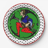 Maxfield Parrish-y Christmas Elf Papieren Bordje (Voorkant)