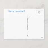 Maxfield Parrish-y Hanukkah Elf en Dreidel Feestdagenkaart (Achterkant)