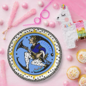 Maxfield Parrish-y Hanukkah Elf v2 Papieren Bordje (Feest)