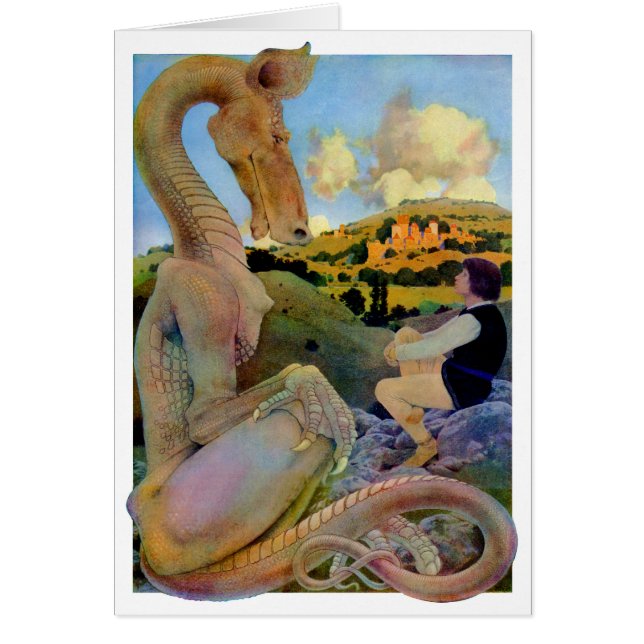 Maxfield Parrish's Conversatie met een draak (Voorkant)