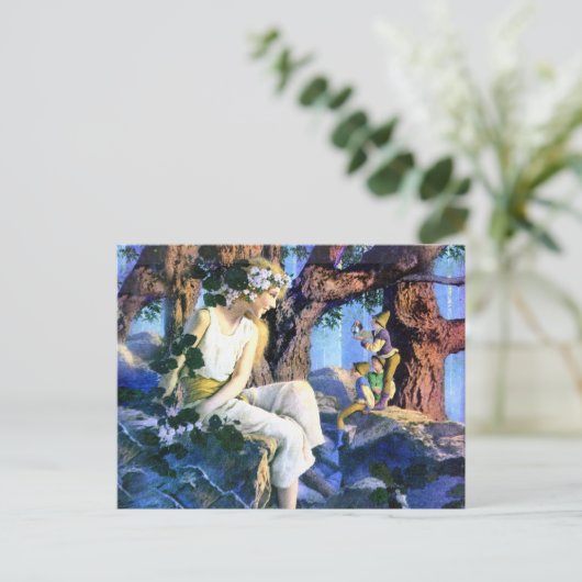 Maxfield Parrish's Fair Princess en de Gnomes Briefkaart (Staand voorkant)