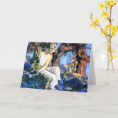 Maxfield Parrish's Fair Princess en de Gnomes Kaart (Gele Bloem)