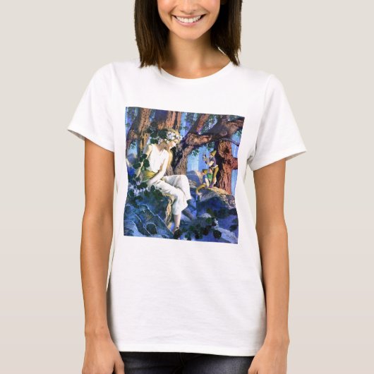 Maxfield Parrish's Fair Princess en de Gnomes T-shirt (Voorkant)