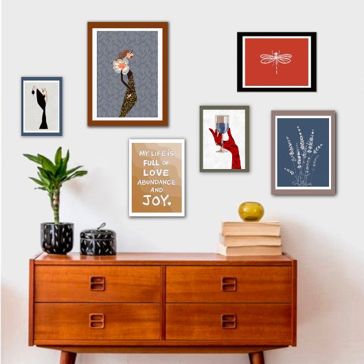 Maxi Flower Accessoire Mode Illustratie Poster