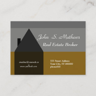 Maxi Impression Classy Home Sale Real Estate Agent Visitekaartje