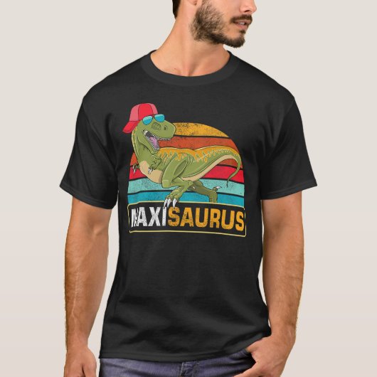 Maxi Saurus Dinosaur Boy Maximilian Name Nickname T-shirt (Voorkant)