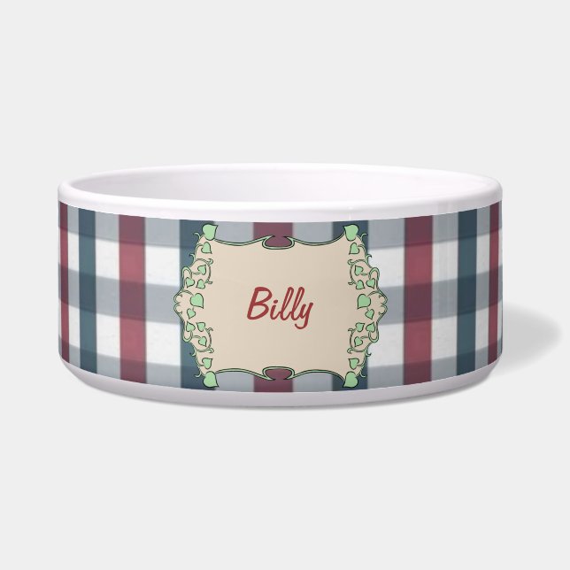 Maxi Tartan Voerbakje (Voorkant)