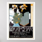 Maxim Bar  Food and Art Poster (Voorkant)
