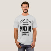 Maxim Persoonlijke naam Birthday Gift T-shirt (Voorkant volledig)