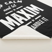 Maxim Persoonlijke naam Birthday Sherpa Deken (3/4)