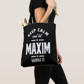 Maxim Persoonlijke naam Birthday Tote Bag (Dichtbij)