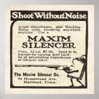  Maxim Silencer en vanaf 1920 Poster