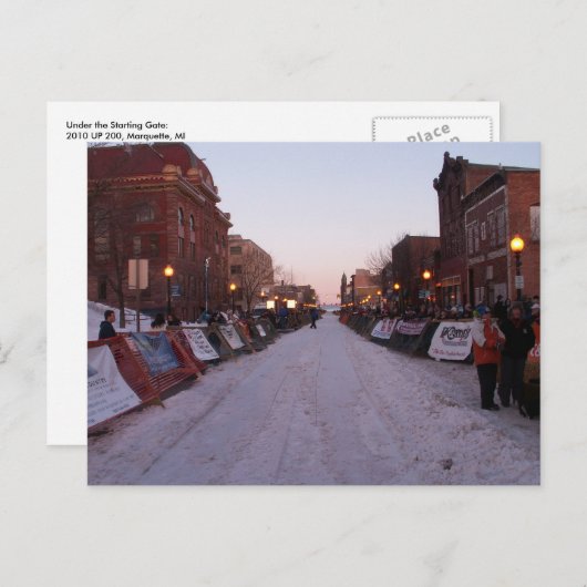 MAXIMAAL 200 basislijn, Marquette, MI Briefkaart (Voorkant / Achterkant)