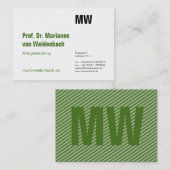 Maximaal Elegant groen Visitekaartje (Voorkant / Achterkant)
