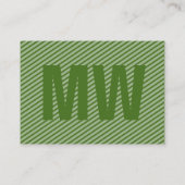 Maximaal Elegant groen Visitekaartje (Achterkant)