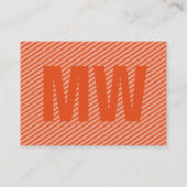 Maximaal Elegant oranje Visitekaartje (Achterkant)