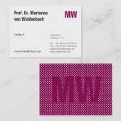 Maximaal Elegant Visitekaartje (Voorkant / Achterkant)