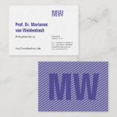 Maximal Elegant groß Visitekaartje (Voorkant / Achterkant)