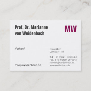 Maximal Elegant Visitekaartje