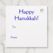 Maximal Hanukkah Bedankjes Labels (Achterkant)