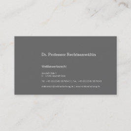 Maximal Understatement Visitekaartje