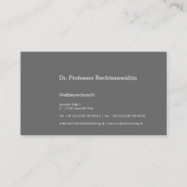 Maximal Understatement Visitekaartje