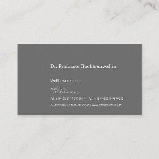 Maximal Understatement Visitekaartje (Voorkant)