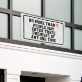 Maximale bezettingsgraad bewerkbaar spandoek (Buitenkant Gebouw)