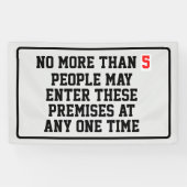 Maximale bezettingsgraad bewerkbaar spandoek (Horizontaal)