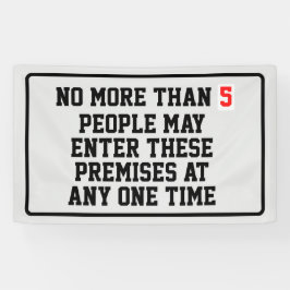 Maximale bezettingsgraad bewerkbaar spandoek