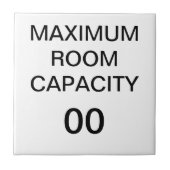 Maximale capaciteit ruimte tegeltje (Voorkant)