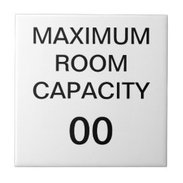 Maximale capaciteit ruimte tegeltje