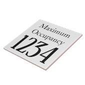 Maximale inzittenden tegeltje (Zijkant)