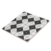 Maximalisalistisch geometrisch tapijtpatroon (zwar tegeltje (Zijkant)