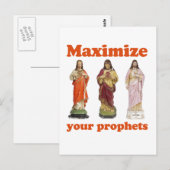 Maximaliseer uw profeten briefkaart (Voorkant / Achterkant)