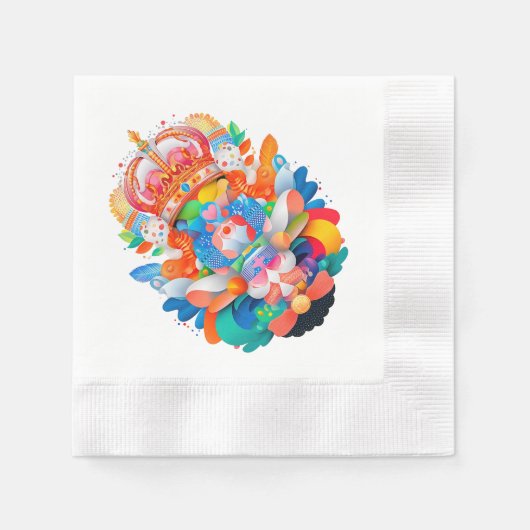 Maximalisme Verjaardag Decor Servet (Voorkant)