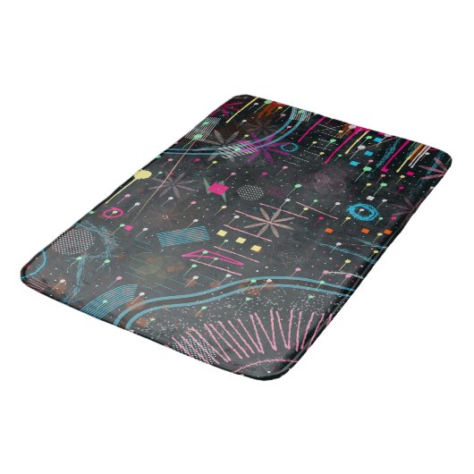 Maximalist Abstract Expression  Badmat (Gekanteld)